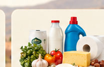 Selection of everyday grocery products